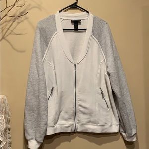 Lane Bryant V-neck Bomber Jacket